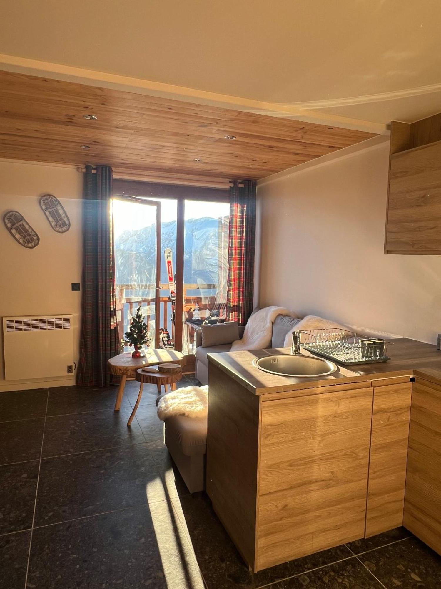 Stunning Apartment With Breathtaking View! Huez Kültér fotó