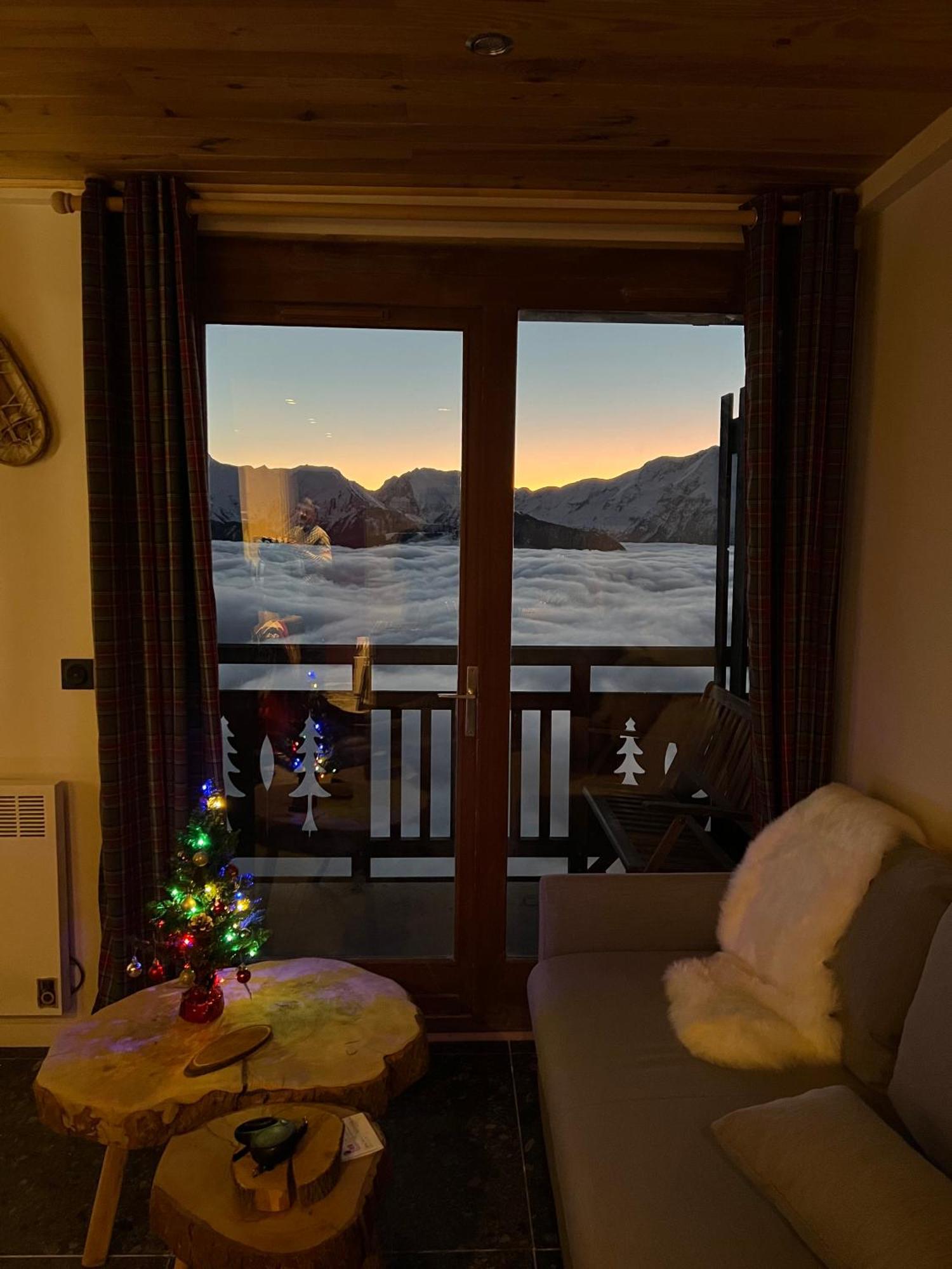 Stunning Apartment With Breathtaking View! Huez Kültér fotó